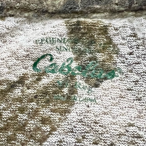 Cabela's Green and Brown Camouflage Tee - Picture 3 of 5